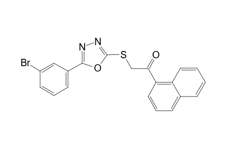 2-[5-(3-Bromo-phenyl)-[1,3,4]oxadiazol-2-ylsulfanyl]-1-naphthalen-1-yl-ethanone