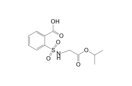 o-[(carboxymethyl)sulfamoyl]benzoic acid, o-isopropyl ester