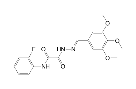 N-(2-Fluoro-phenyl)-2-oxo-2-[N'-(3,4,5-trimethoxy-benzylidene)-hydrazino]-acetamide