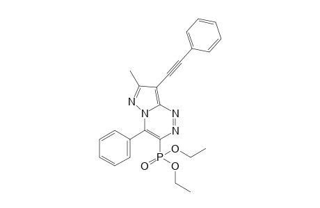 7-METHYL-4-PHENYL-8-PHENYLETHINYLPYRAZOLO-[3,2-C]-[1,2,4]-TRIAZIN-3-YL-PHOSPHONIC-ACID-DIETHYLESTER