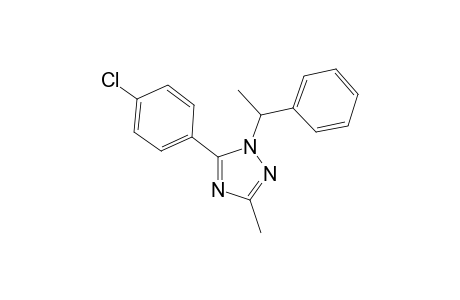 5-(4-CHLOROPHENYL)-3-METHYL-1-(1-PHENYLETHYL)-1H-1,2,4-TRIAZOLE