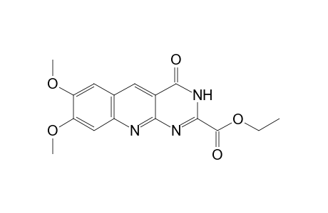 3,4-dihydro-7,8-dimethoxy-4-oxopyrimido[4,5-b]quinoline-2-carboxylic acid, ethyl ester