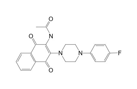 N-[3-[4-(4-fluorophenyl)-1-piperazinyl]-1,4-dioxo-2-naphthalenyl]acetamide