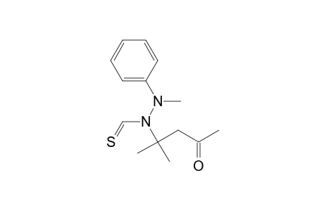 4-Methyl-4-((methylphenylamino)thioxomethylamino)-pentan-2-one