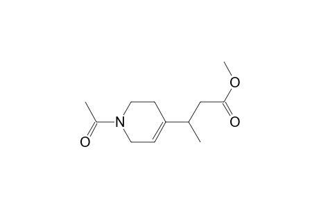 4-Pyridinepropanoic acid, 1-acetyl-1,2,3,6-tetrahydro-.beta.-methyl-, methyl ester