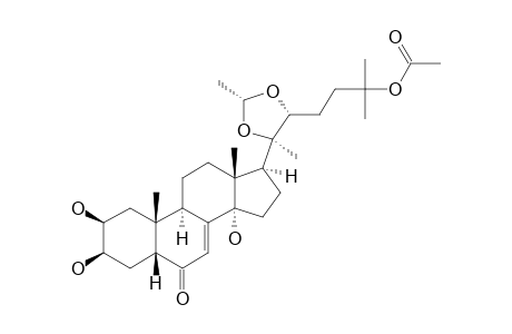 25-O-ACETYL-20,22-O-[(1-R)-ETHYLIDENE]-20-HYDROXYECDYZONE