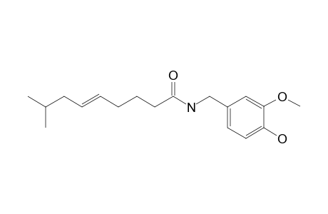 (E)-N-(4-Hydroxy-3-methoxybenzyl)-8-methyl-5-nonenamide (capsaicin I)