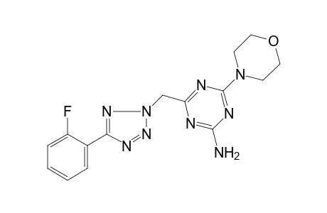 1,3,5-triazin-2-amine, 4-[[5-(2-fluorophenyl)-2H-tetrazol-2-yl]methyl]-6-(4-morpholinyl)-