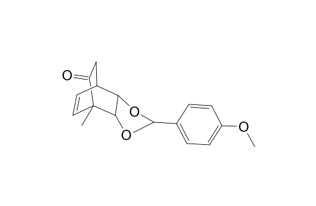 3a,4,7,7a-Tetrahydro-2-(p-methoxyphenyl)-7-methyl-1,3-benzodioxol-8-one