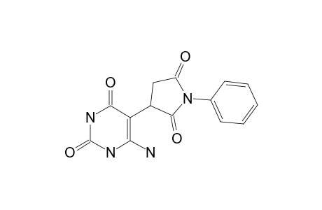 6-Amino-5-(2,5-dioxo-1-phenylpyrrolidin-3-yl)pyrimidine-2,4(1H,3H)-dione