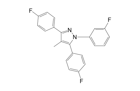 1-(3-fluorophenyl)-3,5-bis(4-fluorophenyl)-4-methyl-1H-pyrazole