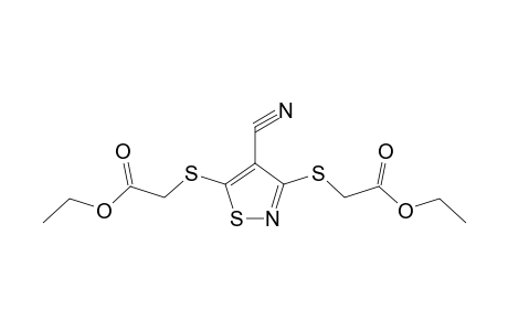 3,5-bis[(carboxymethyl)thio]-4-isothiazolecarbonitrile, diethyl ester
