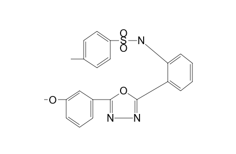 2'-[5-(m-methoxyphenyl)-1,3,4-oxadiazol-2-yl]-p-toluenesulfonanilide