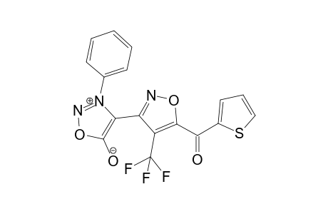 3-(Phenyl)-4-[4'-trifluoromethyl-5'-(thien-2-ylcarbonyl)oxazol-3'-yl]sydnone