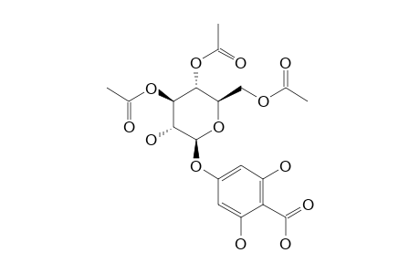 2,4,6-TRIHYDROXYBENZOIC-ACID-4-O-3',4',6'-TRIACETYLGLUCOSIDE