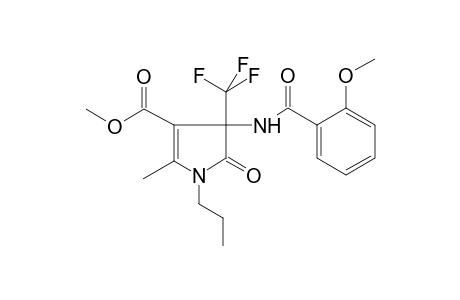 1H-Pyrrole-3-carboxylic acid, 4,5-dihydro-4-[(2-methoxybenzoyl)amino]-2-methyl-5-oxo-1-propyl-4-(trifluoromethyl)-, methyl ester