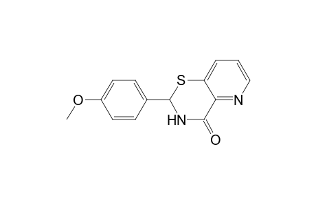 4H-Pyrido[3,2-e]-1,3-thiazin-4-one, 2,3-dihydro-2-(4-methoxyphenyl)-