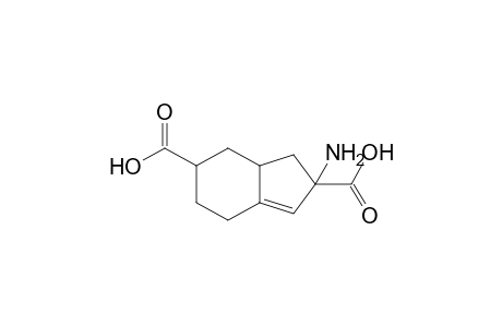 2,3,4,5,6,7-Hexahydro-2-amino-2,5-indenedicarboxylic acid