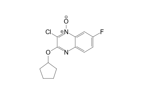 2-Chloro-3-(cyclopentyloxy)-7-fluoroquinoxaline 1-Oxide