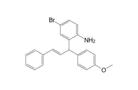 (E)-4-bromo-2-[1-(4-methoxyphenyl)-3-phenylallyl]aniline