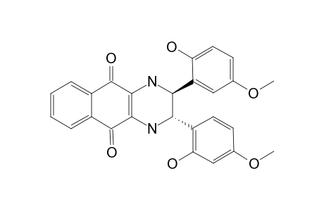 2,3-Di[(2'hydroxy-5'-methoxy)-phenyl]-trans-1,2,3,4-tetrahydrobenzo[g]quinoxaline-5,10-quinone