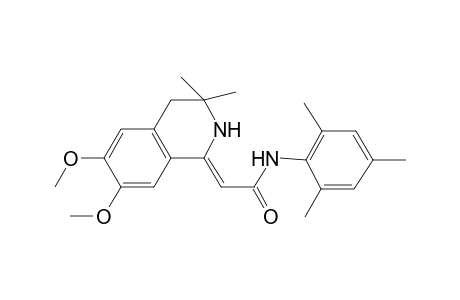 ethanamide, 2-(3,4-dihydro-6,7-dimethoxy-3,3-dimethyl-1(2H)-isoquinolinylidene)-N-(2,4,6-trimethylphenyl)-, (2Z)-