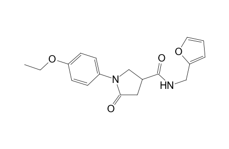 3-pyrrolidinecarboxamide, 1-(4-ethoxyphenyl)-N-(2-furanylmethyl)-5-oxo-