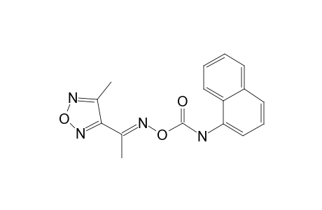 Ethanone, 1-(4-methylfurazan-3-yl)-, oxime, o-(1-naphthylaminocarbonyl)-