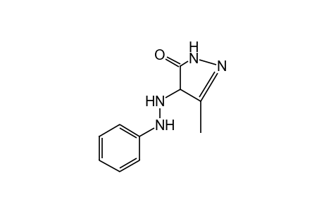 3-methyl-4-(phenylhydrazino)-2-pyrazolin-5-one