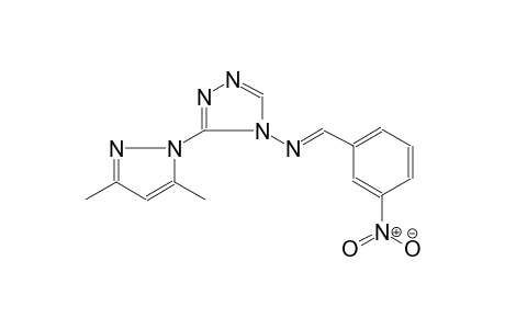 4H-1,2,4-triazol-4-amine, 3-(3,5-dimethyl-1H-pyrazol-1-yl)-N-[(E)-(3-nitrophenyl)methylidene]-