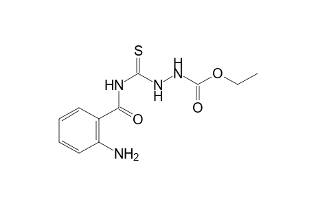 1-Ethoxy carbonyl-4-(2-aminobenzoyl)thiosemicarbazide