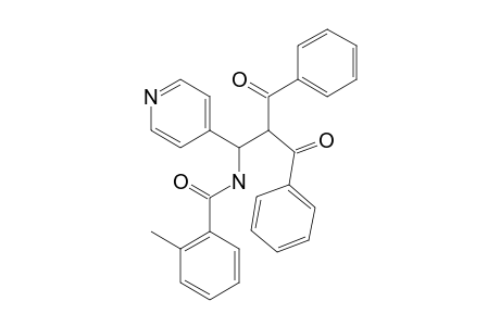 1,1-DIBENZOYL-2-(4-PYRIDYL)-2-2-METHYLBENZOYLAMINO)-ETHANE