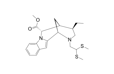 METHYL_5-[2,2-BIS-(METHYLTHIO)-ETHYL]-3-BETA-ETHYL-1,2,3,4,5,6-HEXAHYDRO-2,6-METHANO-[1.4]-DIAZOCINO-[1.2-A]-INDOLE-1-ALPHA-CARBOXYLATE