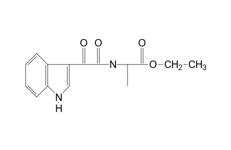 N-[(indol-3-yl)glyoxyloyl]alanine, ethyl ester