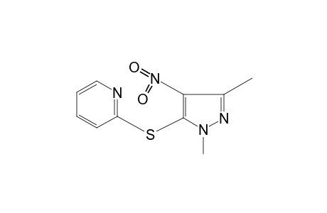 2-[(1,3-dimethyl-4-nitropyrazol-5-yl)thio]pyridine