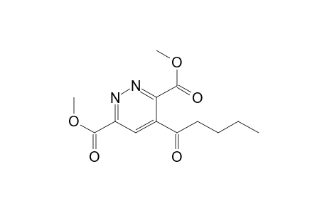 Dimethyl 4-(1-oxopentyl)-1,2-diazine-3,6-dicarboxylate