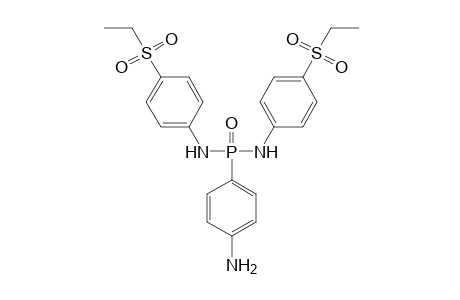 p-(p-aminophenyl)-N,N'-bis[p-(ethylsulfonyl)phenyl]phosphonic diamide