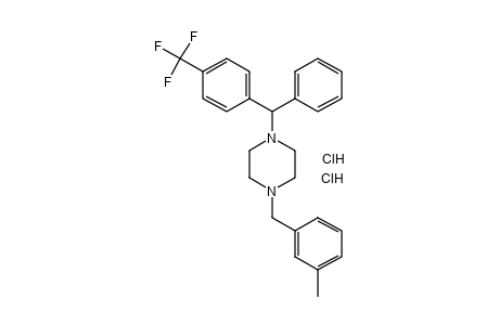 1-(m-METHYLBENZYL)-4-[alpha-PHENYL-p-(TRIFLUOROMETHYL)BENZYL]PIPERAZINE, DIHYDROCHLORIDE