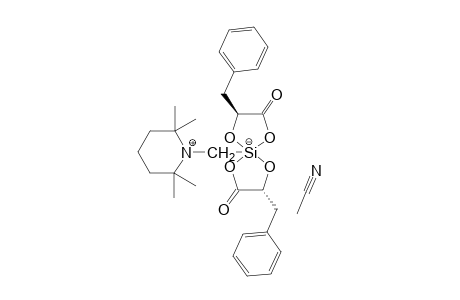 (DELTA,S,S)-BIS-[3-PHENYL-LACTATO-(2-)-O(1),O(2)]-[(2,2,6,6-TETRAMETHYLPIPERIDINIO)-METHYL]-SILICATE-ACETONITRILE;MAJOR-ISOMER