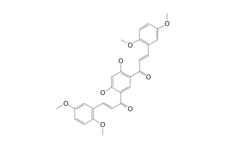 (2E, 2'E)-1,1'-[4,6-Dihydroxy-1,3-phenylene]bis(3-(2,5-dimethoxyphenyl)prop-2-en-1-one)