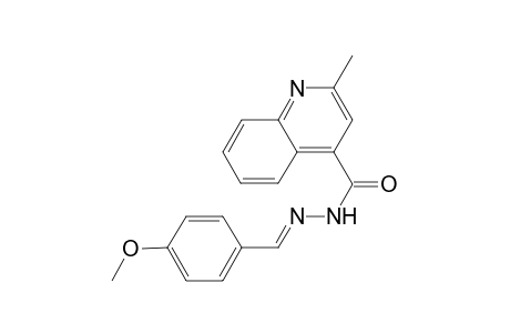 N'-[(E)-(4-methoxyphenyl)methylidene]-2-methyl-4-quinolinecarbohydrazide