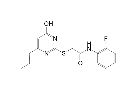 acetamide, N-(2-fluorophenyl)-2-[(4-hydroxy-6-propyl-2-pyrimidinyl)thio]-
