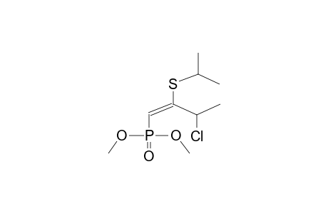 (E)-3-Chloro-2-isopropylthio-1-butenylphosphonic acid, dimethyl ester