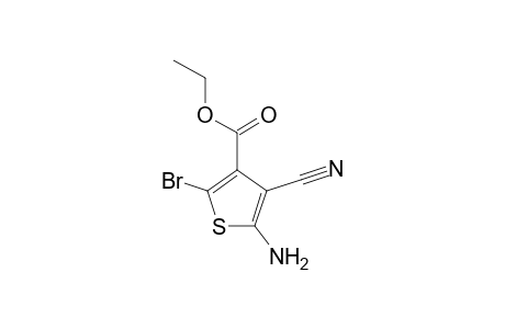 3-Thiophenecarboxylic acid, 5-amino-2-bromo-4-cyano-, ethyl ester
