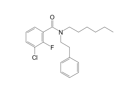 Benzamide, 3-chloro-2-fluoro-N-(2-phenylethyl)-N-hexyl-