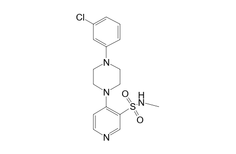4-[4-(m-chlorophenyl)-1-piperazinyl]-N-methyl-3-pyridinesulfonamide