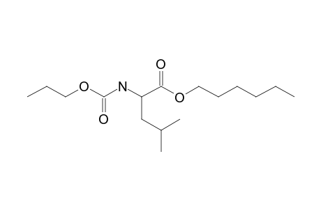 L-Leucine, N-propoxycarbonyl-, hexyl ester