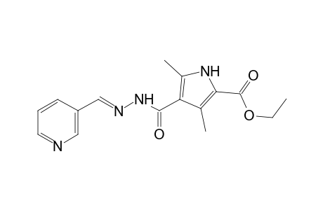 3,5-dimethylpyrrole-2,4-dicarboxylic acid, 2-ethyl ester, 4-{[(3-pyridyl)methylene]hydrazide