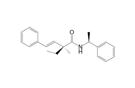 (E,2S)-2-ethyl-2-methyl-4-phenyl-N-[(1S)-1-phenylethyl]-3-butenamide