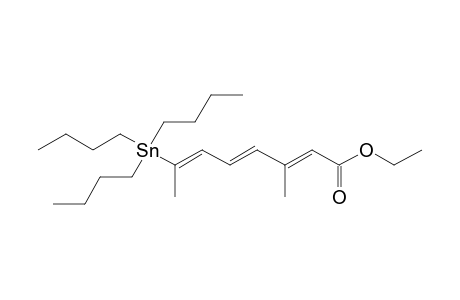 (2E,4E,6Z)-3-methyl-7-tributylstannyl-octa-2,4,6-trienoic acid ethyl ester